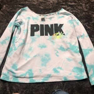 Pink Victoria Secret  Tie-Dye Lounge Shirt